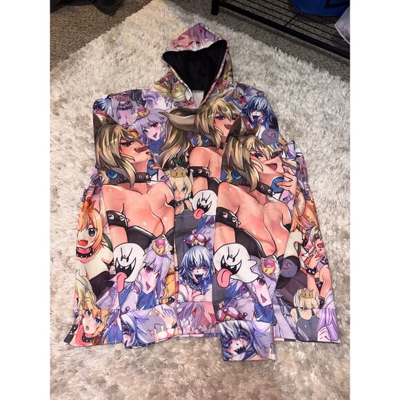 Neko Girl Anime Hoodie size L - Picture 2 of 4